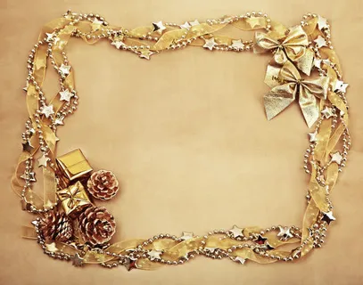 圣诞装饰边框免抠