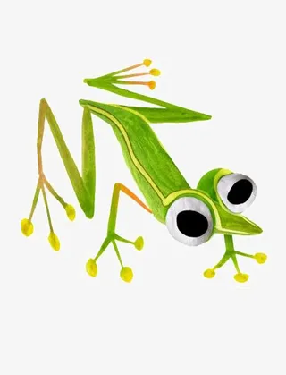 水彩青蛙免抠