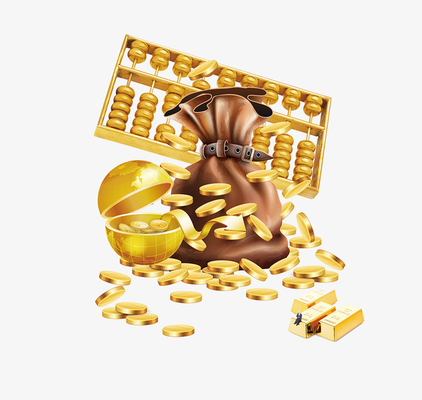 投资理财金融创意设计插画免抠