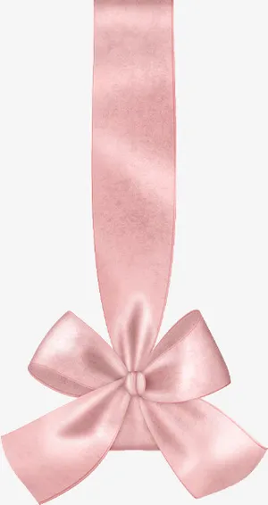 淡粉挂件蝴蝶结免抠