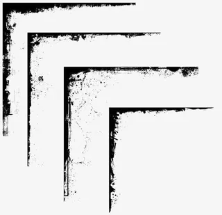 黑色创意边框免抠