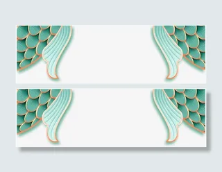 国潮 鱼鳞片 国风 中国龙鳞免抠