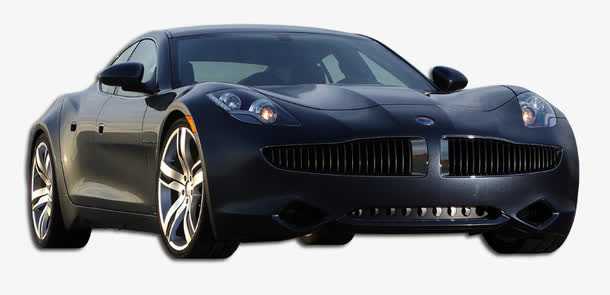 黑色霸气跑车免抠