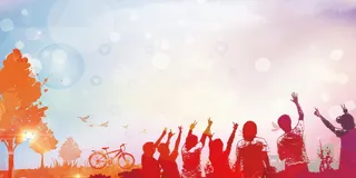 毕业季青春不散场背景模板高清