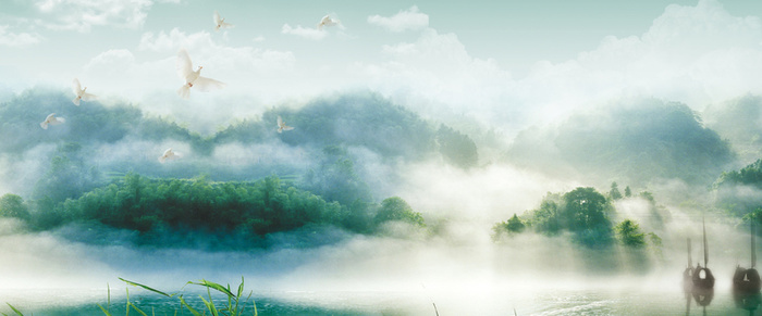 山水背景高清