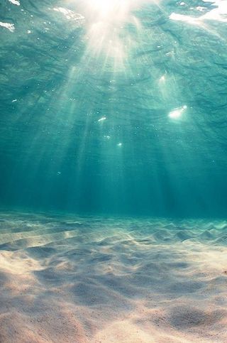 蓝绿色的海底高清图片高清