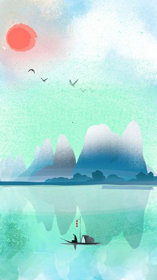 惊蛰下雨清新干净背景设计图高清