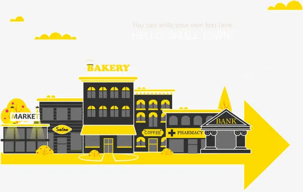 矢量创意建筑免抠