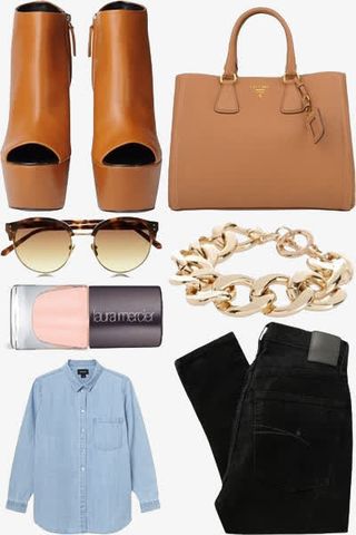 裸色女包搭配免抠