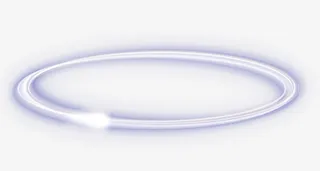 紫色清新光圈效果元素免抠