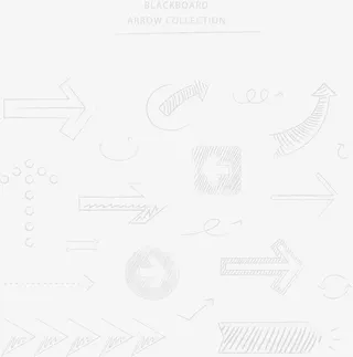 素描箭头矢量免抠