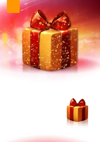 喜庆礼物促销海报背景素材高清