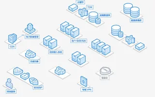 云服务主机设备图解免抠