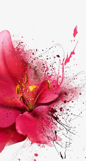 水墨花朵免抠 水墨花朵免抠