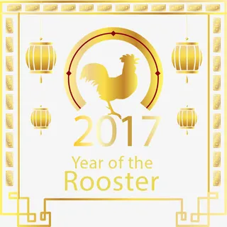 金色公鸡除夕免抠