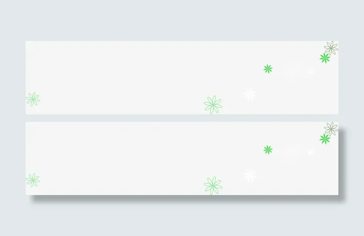 绿色漂浮雪花风采免抠
