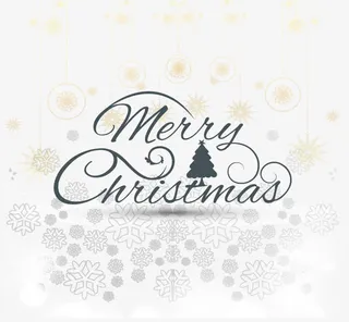 发光的圣诞节卡片免抠