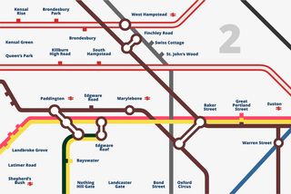 卡通地铁路线条装饰免抠