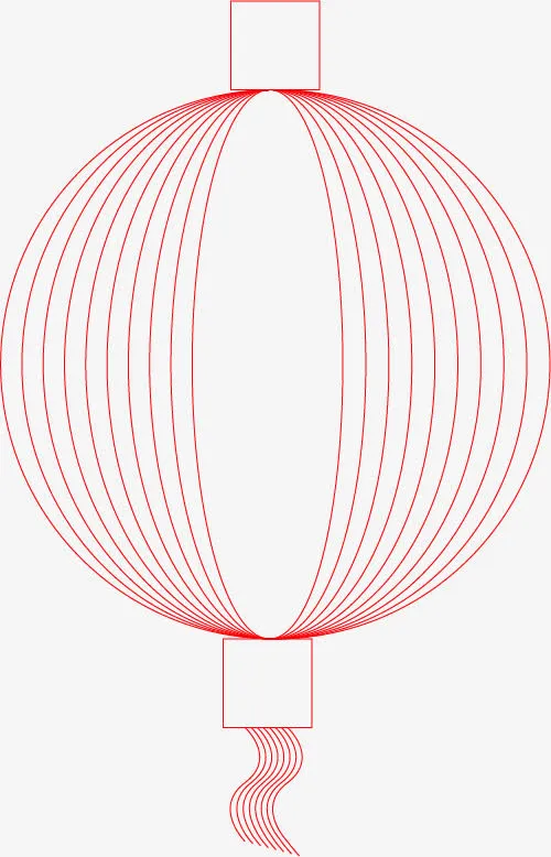 夜晚的大灯笼免抠