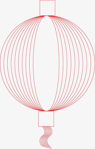 夜晚的大灯笼免抠