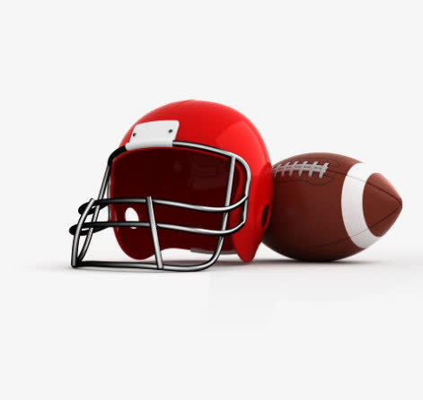 橄榄球和帽子免抠