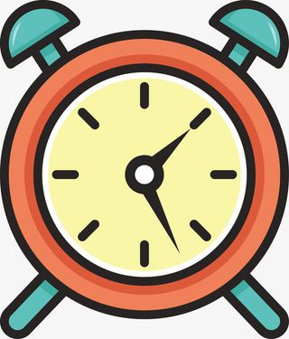 创意闹钟卡通矢量图免抠