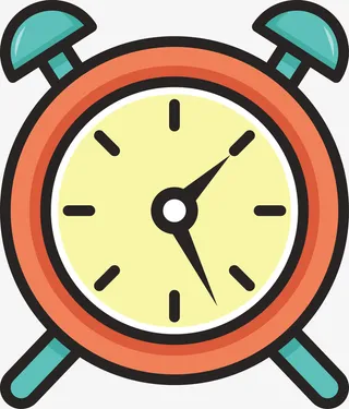 创意闹钟卡通矢量图免抠
