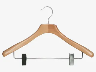 原木色晾衣架免抠