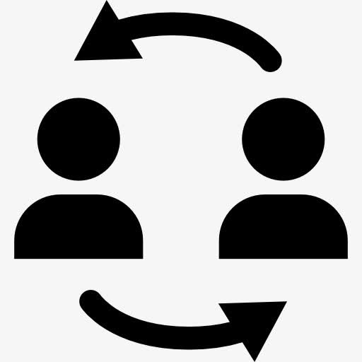 商人交流图标免抠