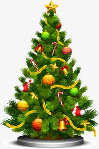 圣诞节圣诞树元素免抠