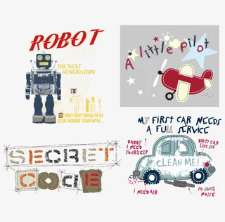 可爱招贴标签免抠