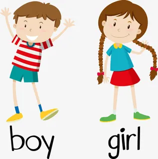 男孩和女孩免抠