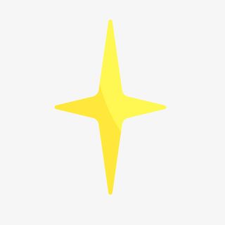 闪光十字星星免抠