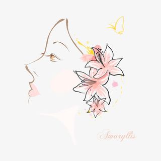 抽象人脸花朵图案免抠