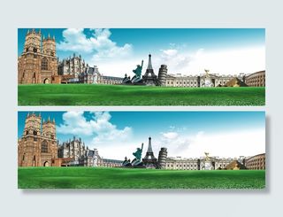 名胜建筑背景高清