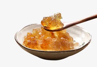 天然食用桃胶素材免抠