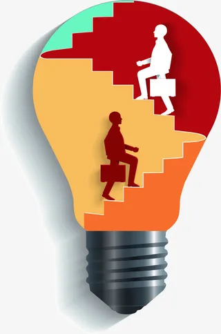 灵感电灯包招聘元素免抠