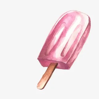 彩绘食物冰棒设计免抠