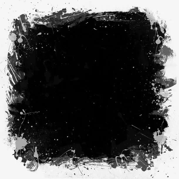 黑色墨迹蒙版免抠