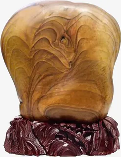 黄色高清纹理石头免抠