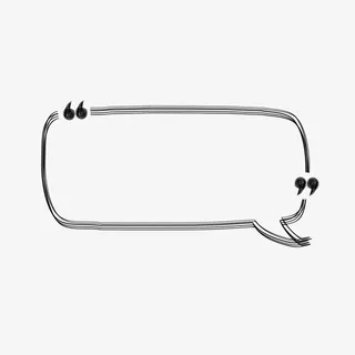 简约黑白对话框免抠