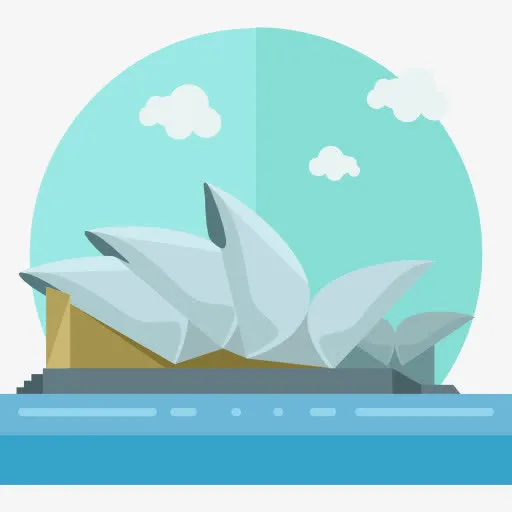 悉尼歌剧院图标免抠