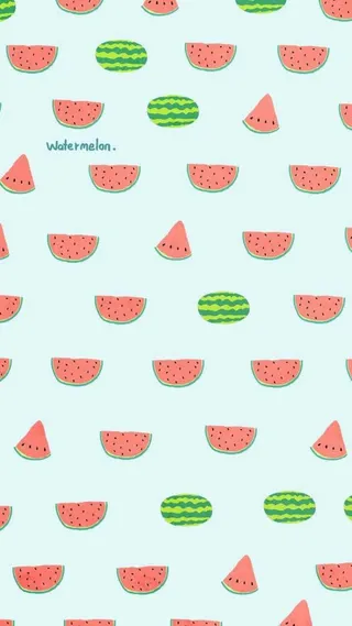 夏日清凉西瓜海报免抠