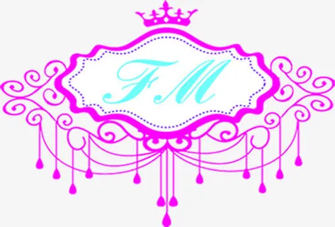 粉色卡通婚礼花纹免抠