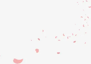 花瓣粉红扁平花瓣漂浮飘落免抠