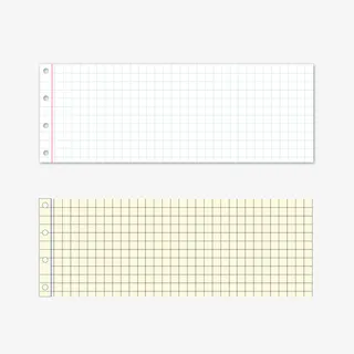 简约格子便签纸免抠