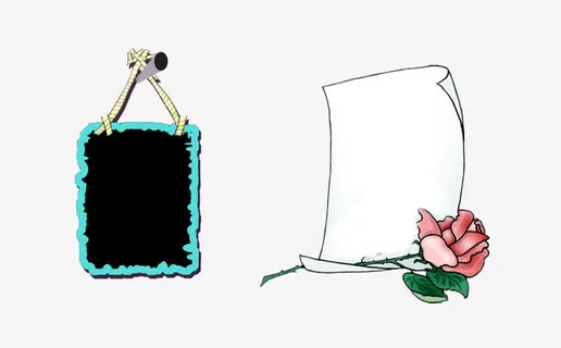 手绘卡通照片背景框