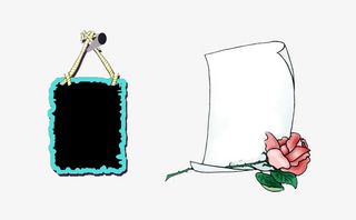 手绘卡通照片背景框