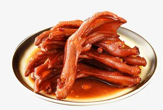 卤鸭爪卤味卤制品免抠