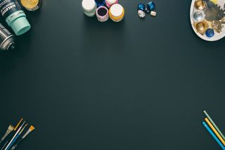 纯色桌面墨色画板画笔刷子高清背景图片免抠